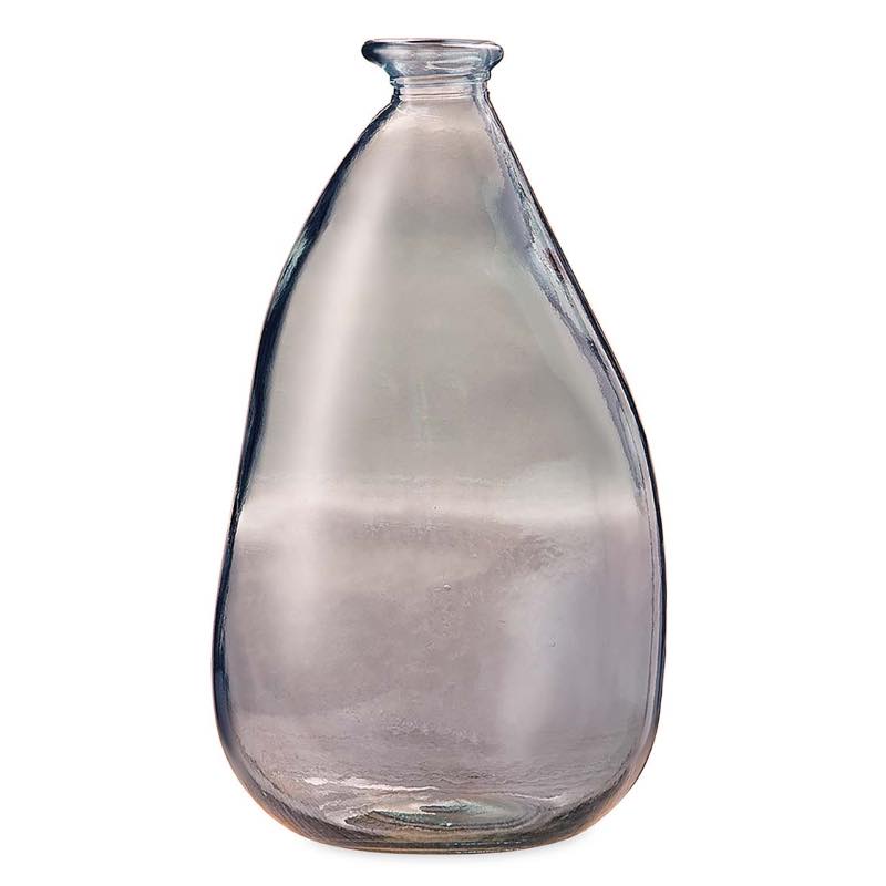 Oblong Recycled Glass Balloon Vase, 14